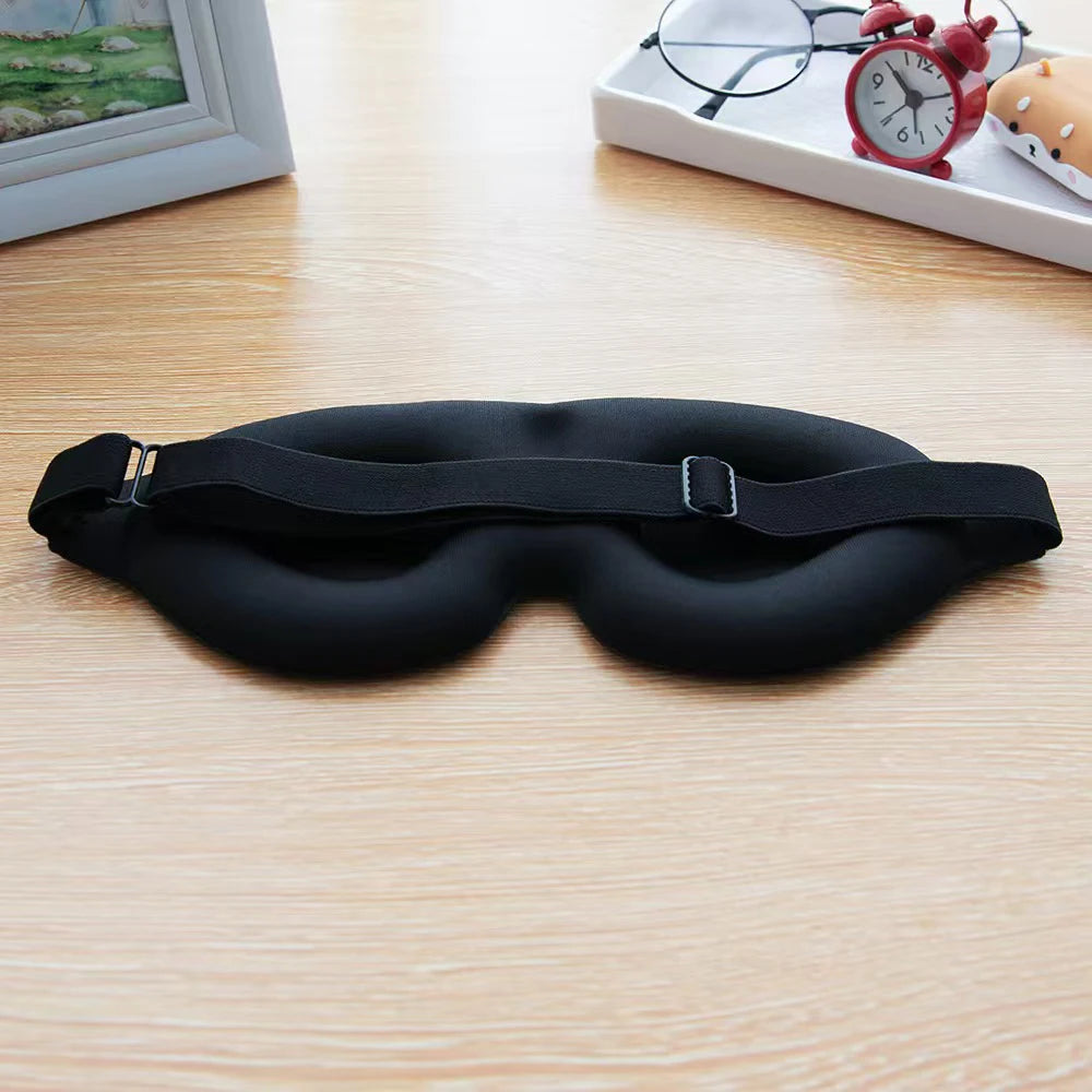 3D Eye Mask Adjustable Suitable for Men and Women with No Pressure on the Eyes Breathable and Light Blocking Eye Mask Black