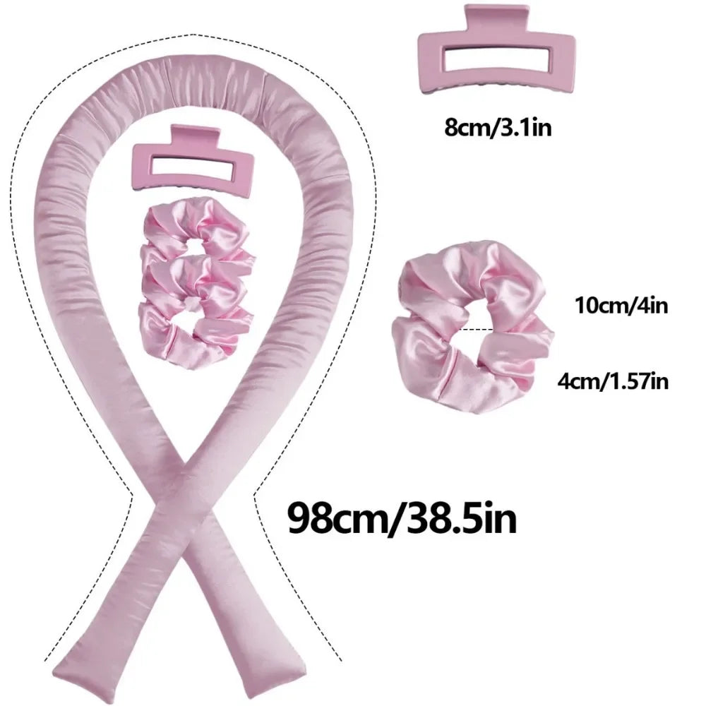 Heatless Curling Rod Headband No Heat Hair Curler Ribbon Hair Rollers Silk Curls Sleeping Lazy Soft Hair Curlers Styling Tools